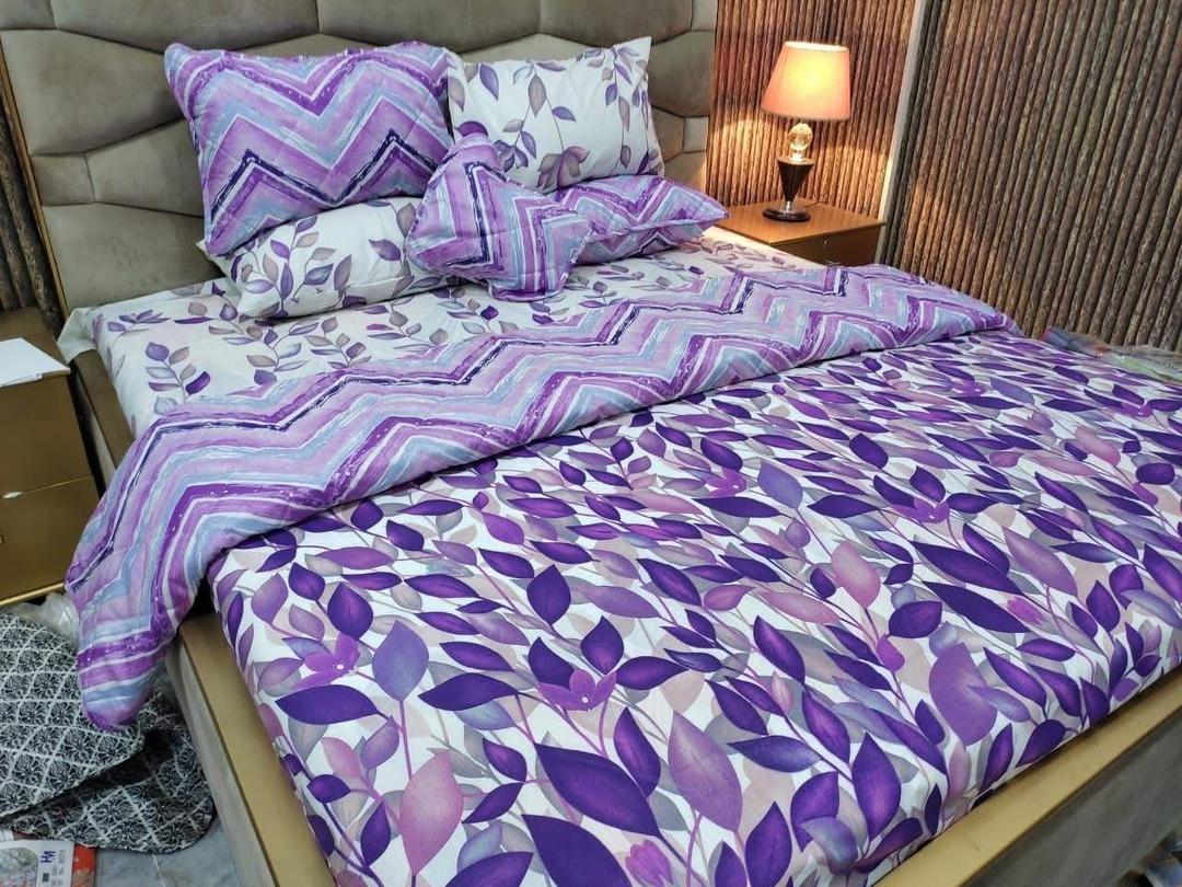 7 Pcs Cotton Salonica Printed Comforter Set