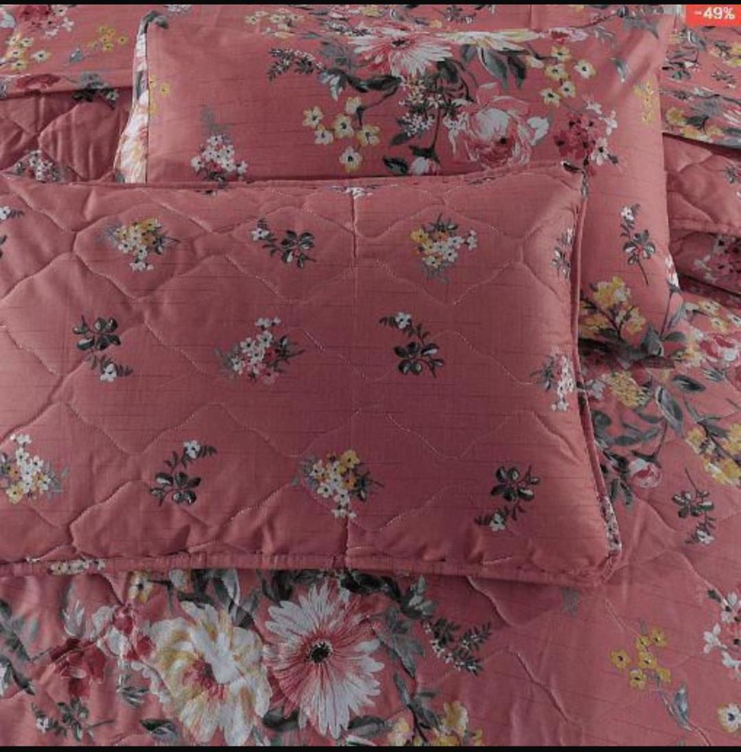 Luxurious 6 Pcs Cotton Salonica Printed Razai Set