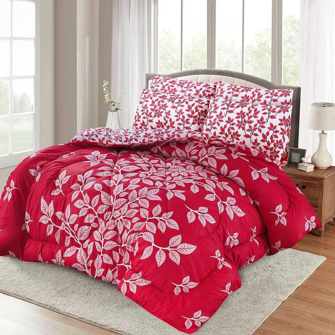 6 Pcs Cotton Salonica Printed Razai Set
