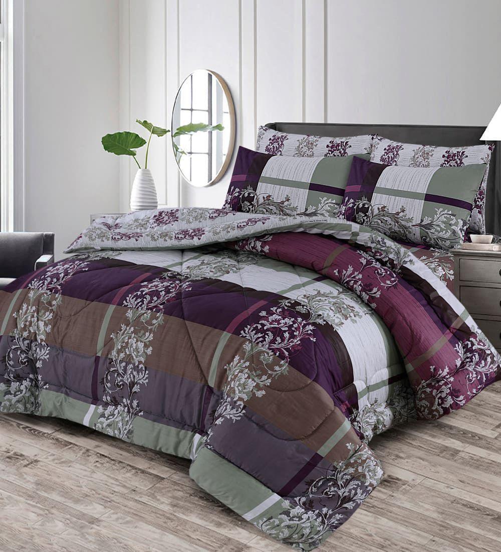 6 Pcs Cotton Salonica Printed Razai Set
