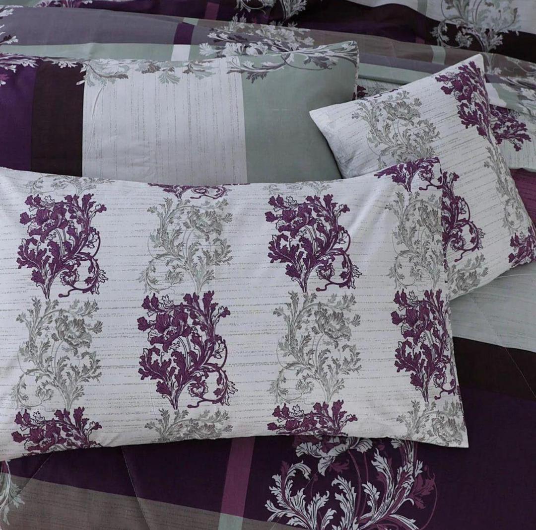 6 Pcs Cotton Salonica Printed Razai Set