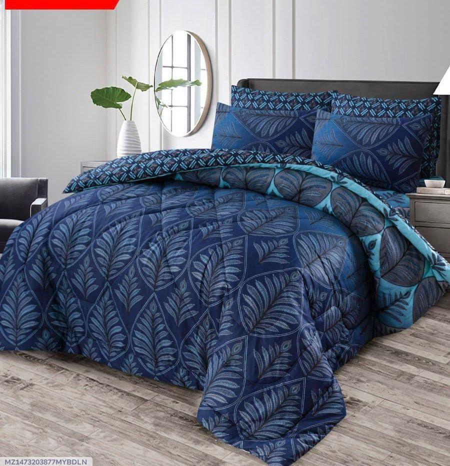 6 Pcs Cotton Salonica Printed Razai Set