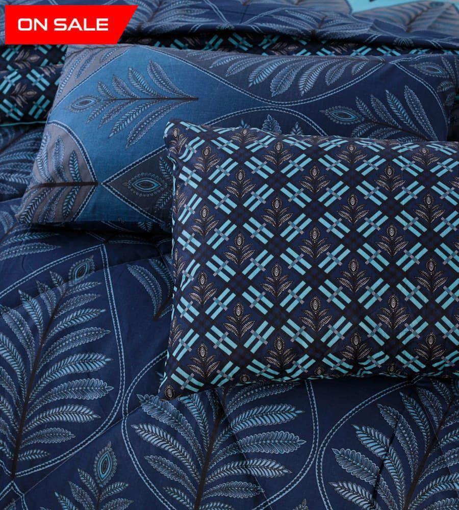 6 Pcs Cotton Salonica Printed Razai Set