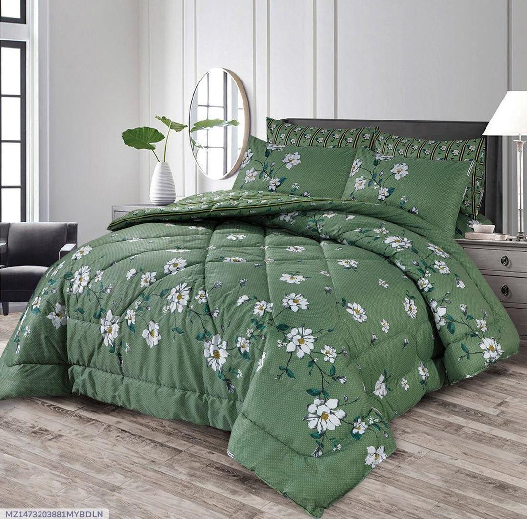 6 Pcs Cotton Salonica Printed Razai Set