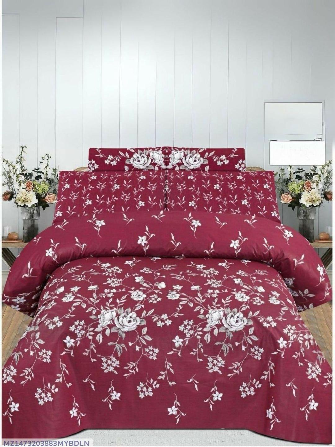 Vibrant 6 Pcs Cotton Salonica Printed Razai Set