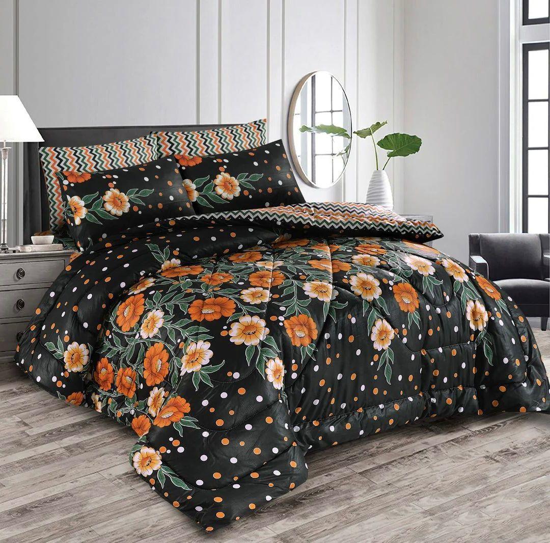 6 Pcs Cotton Salonica Printed Razai Set