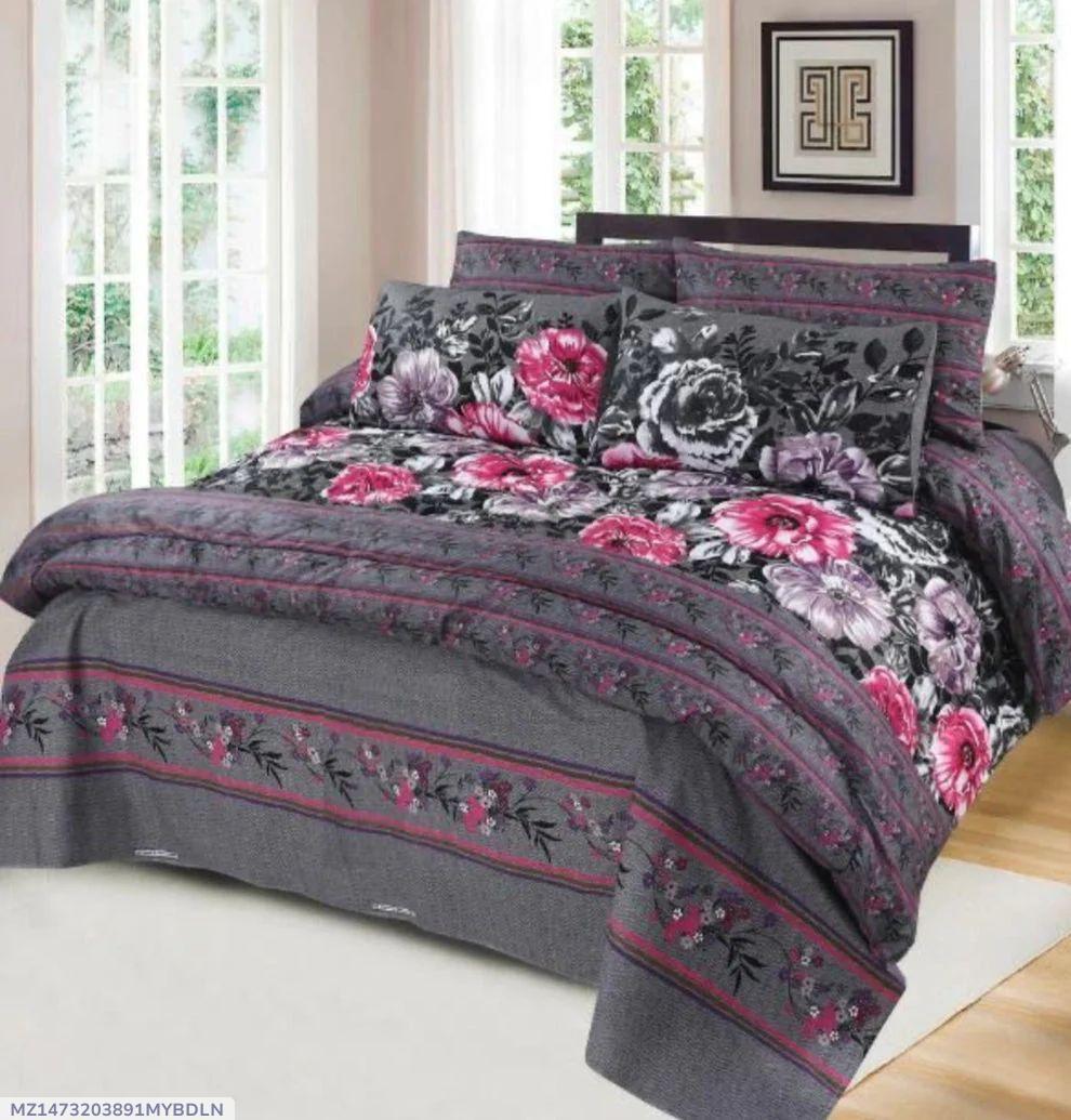 6 Pcs Cotton Salonica Printed Razai Set
