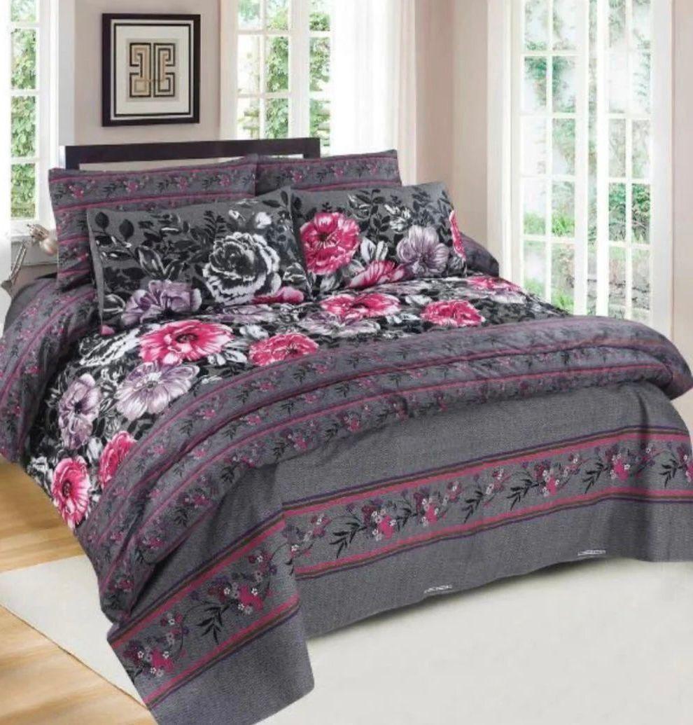 6 Pcs Cotton Salonica Printed Razai Set