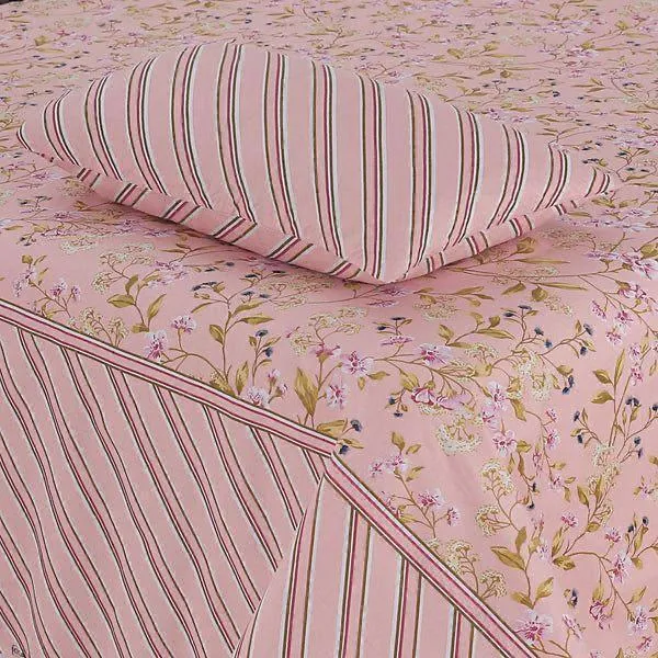 Luxurious 6 Pcs Cotton Salonica Printed Double Bed Razai Set