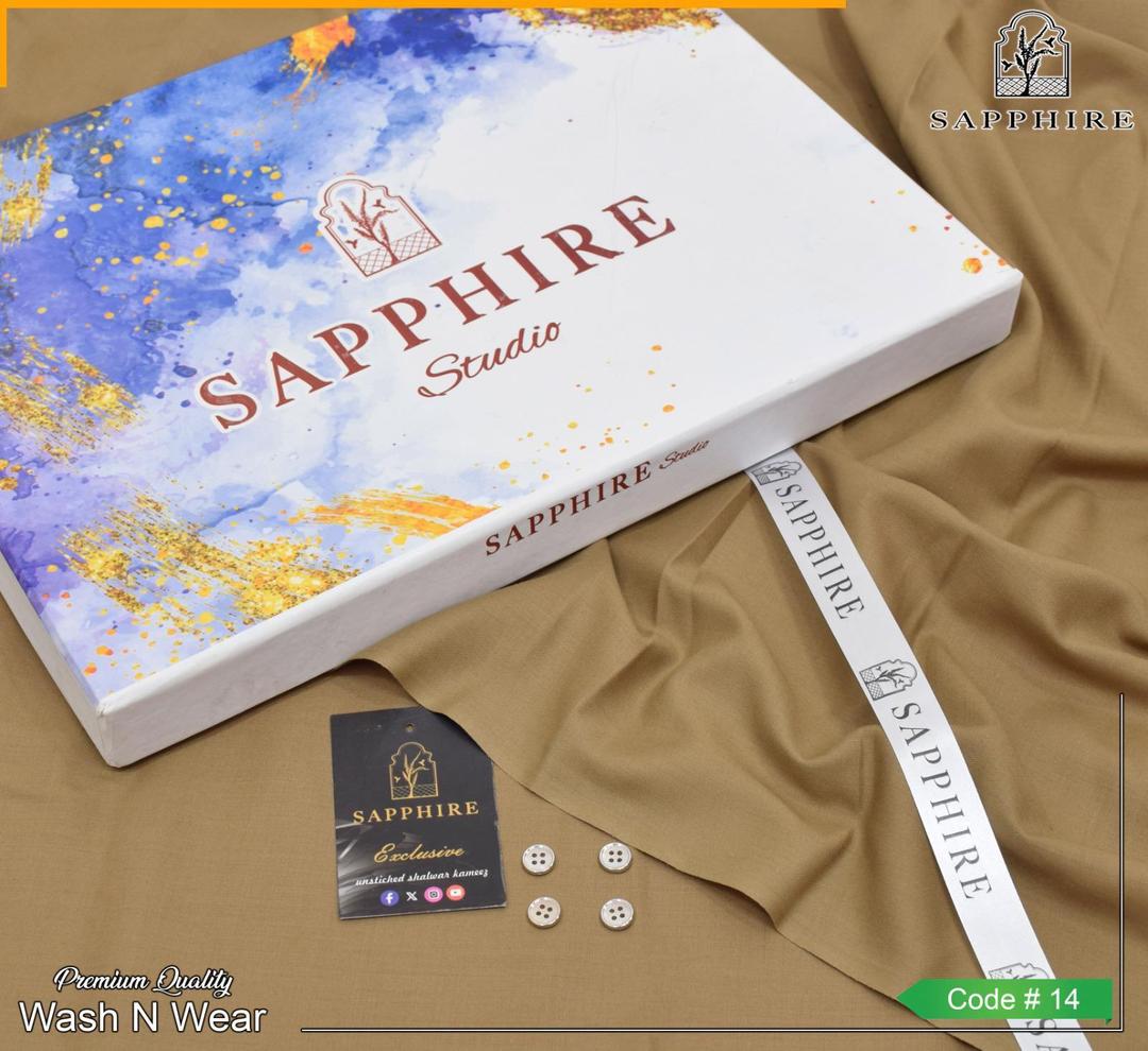 Men’s Unstitched Wash And Wear Plain Suit