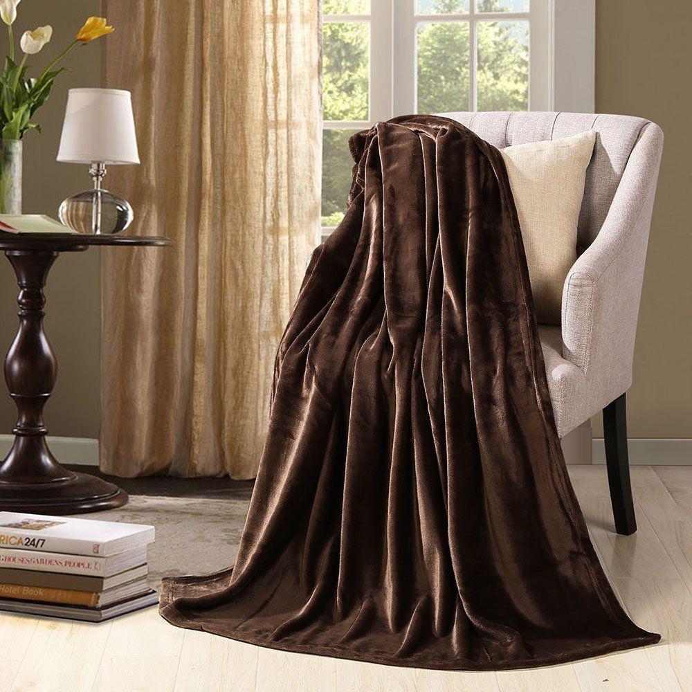 Fleece Plain Double Bed Blanket