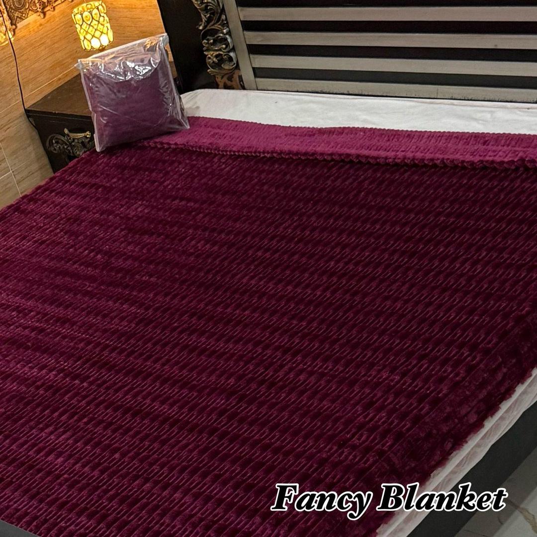 Cozy Fleece Embossed Double Bed Blanket