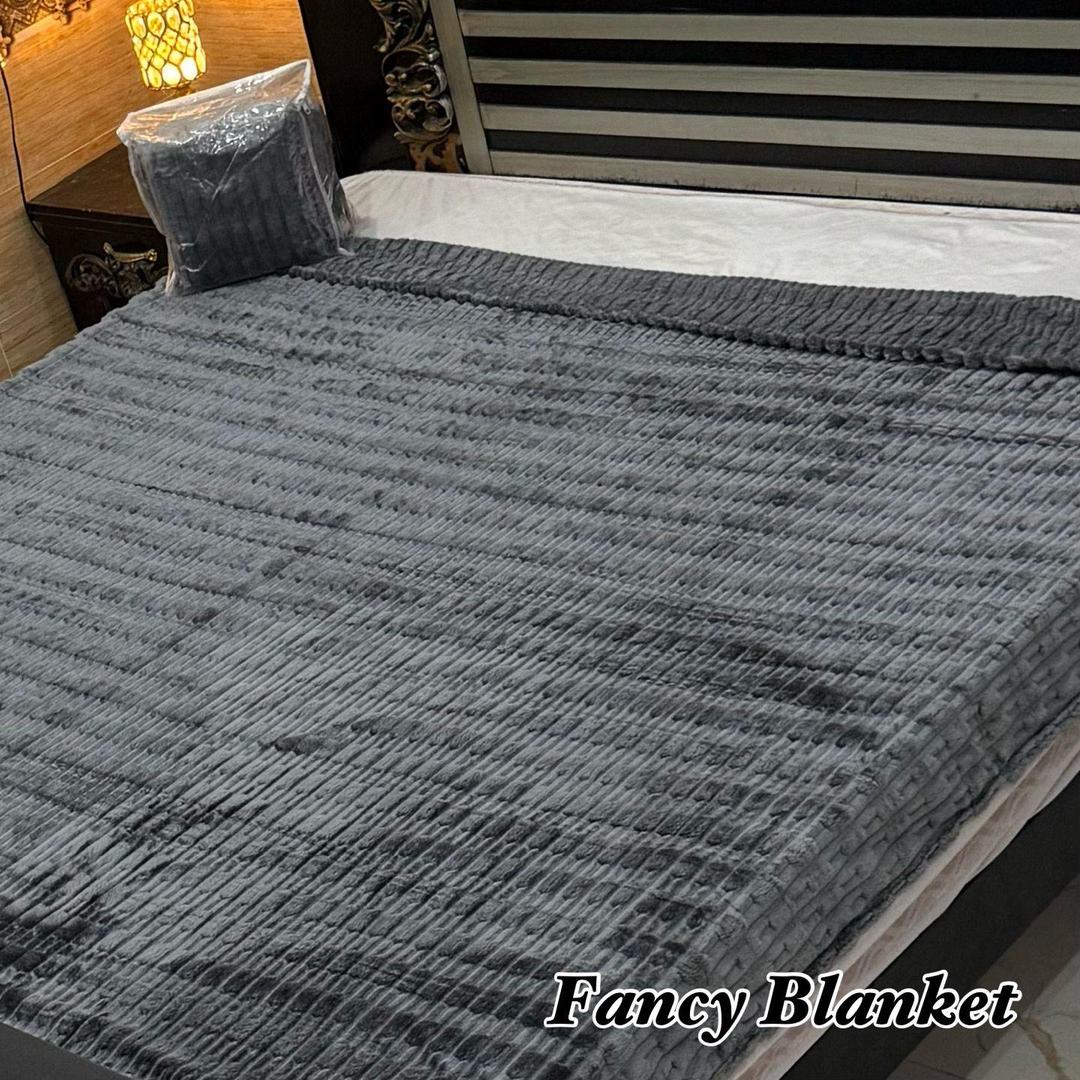Cozy Fleece Embossed Double Bed Blanket