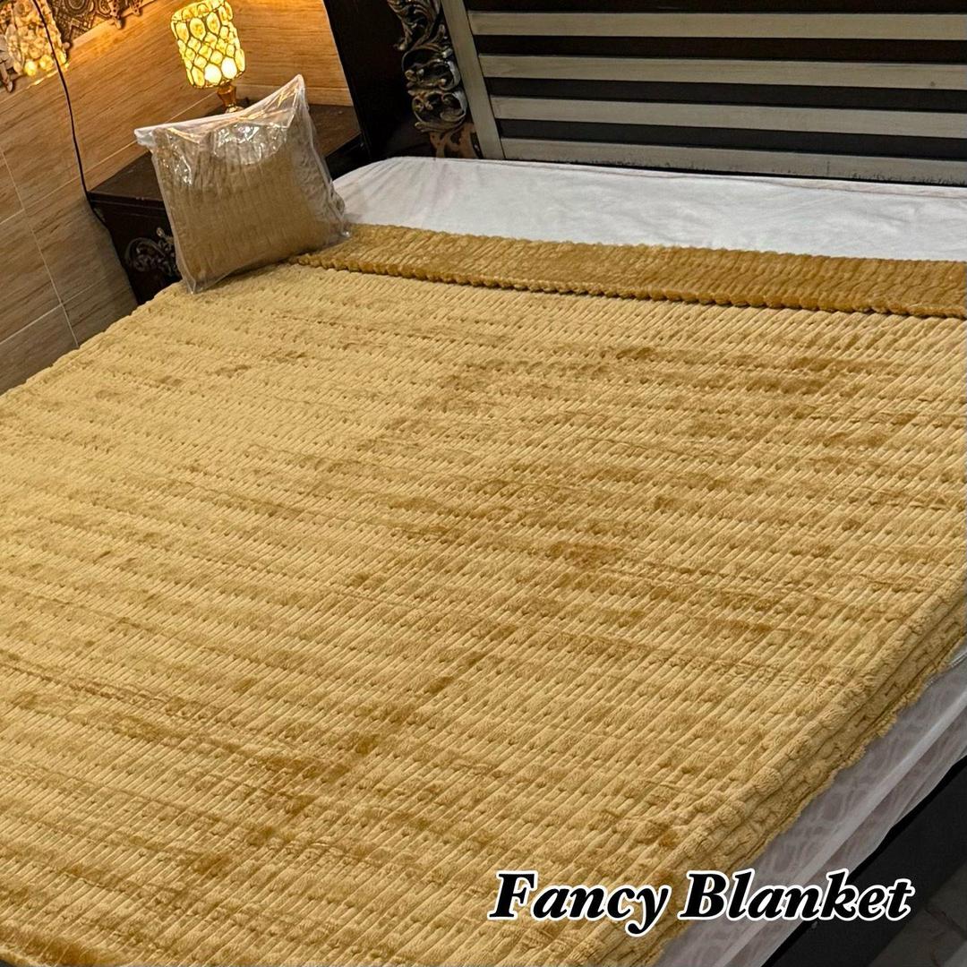 Cozy Fleece Embossed Double Bed Blanket