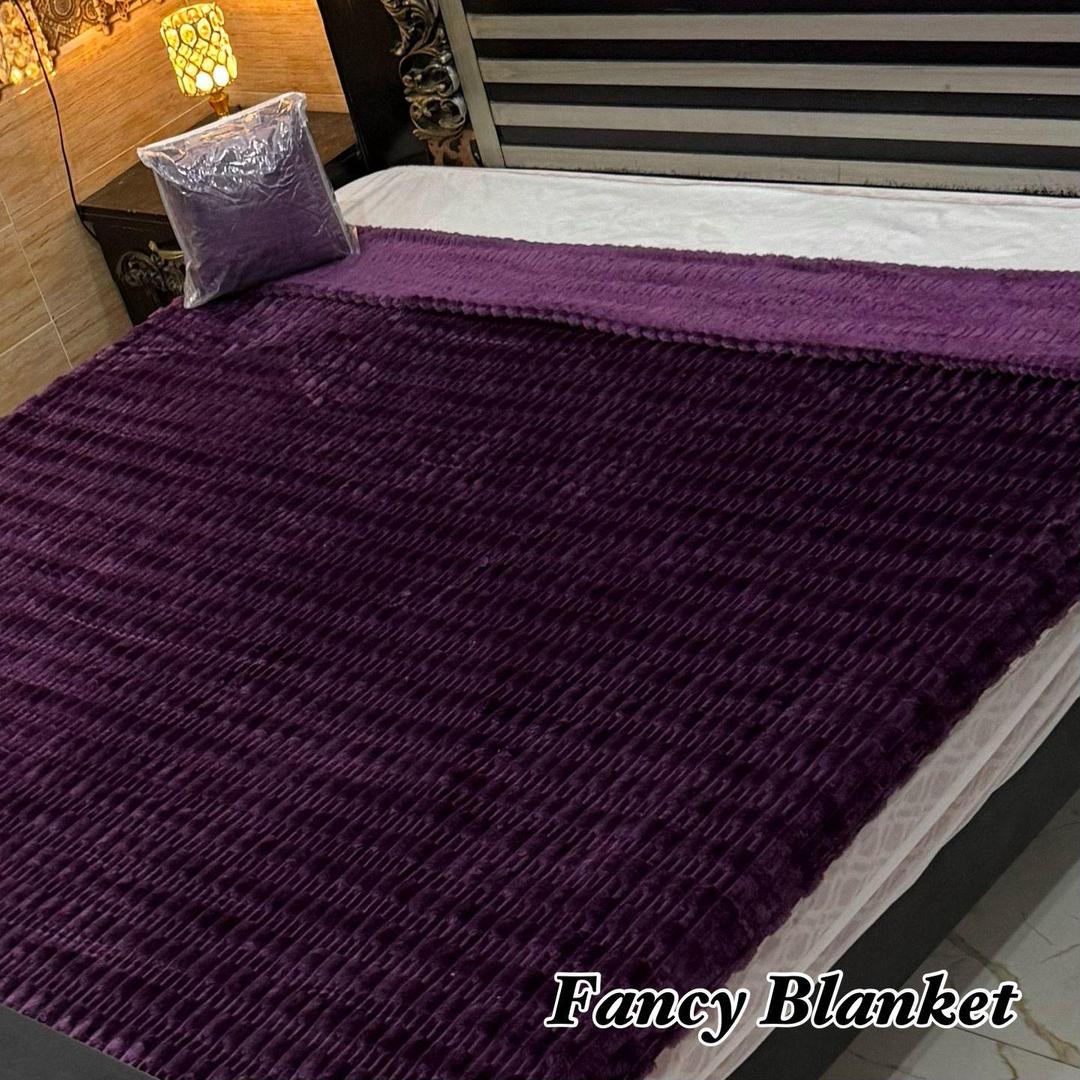 Cozy Fleece Embossed Double Bed Blanket