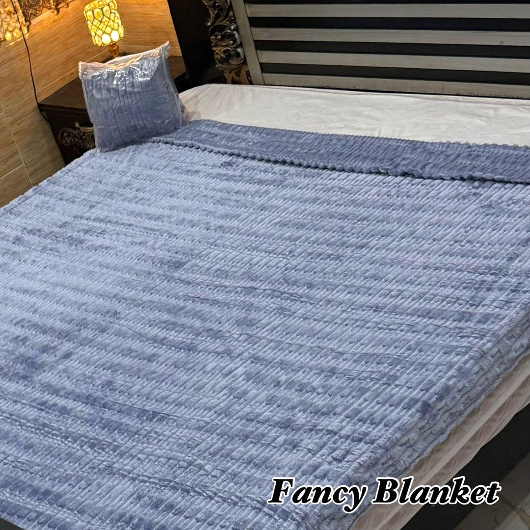 Cozy Fleece Embossed Double Bed Blanket