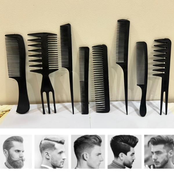 8 Pcs Professional Hair Styling Combs Set