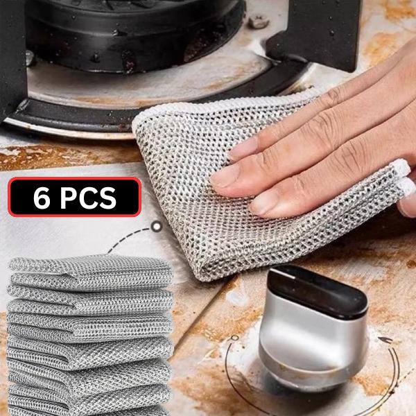 Wired Dishwashing Cloth- Pack Of 6