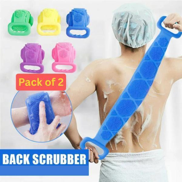 Multicolor Body Wash Belt - 2 Pcs for Convenient Bathing
