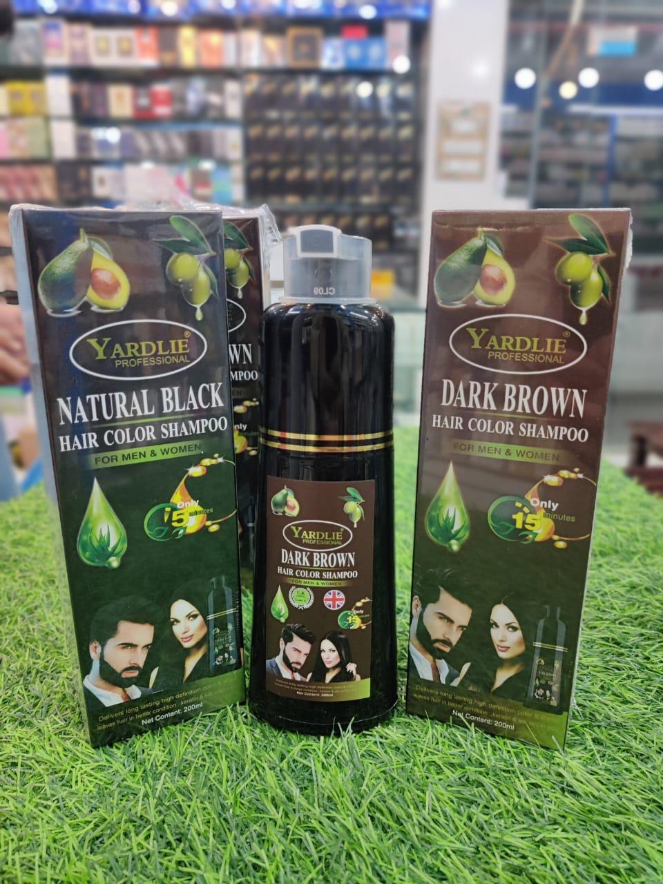 Hair Color Shampoo - Easy Application for Beautiful Black & Brown Hair (200ml)