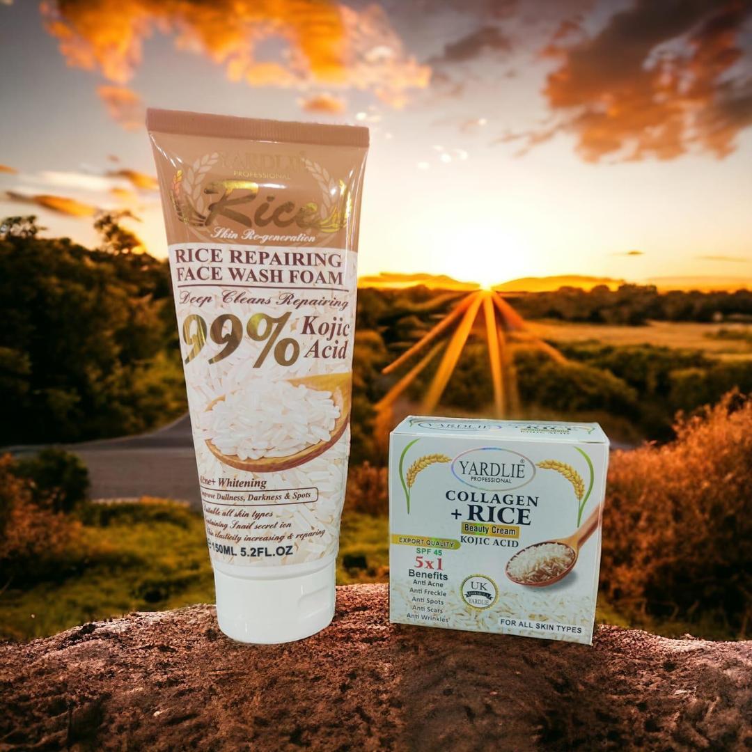 Rice Whitening and Brightening Rice Facial Kit - 2 Pcs