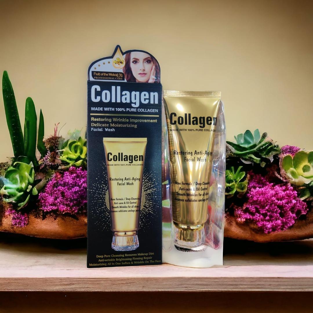 Gold Collagen Anti-Aging Face Wash 320ml - Removes Dirt & Nourishes Skin