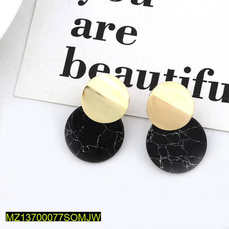 Trendy Acrylic Stones Design Earrings