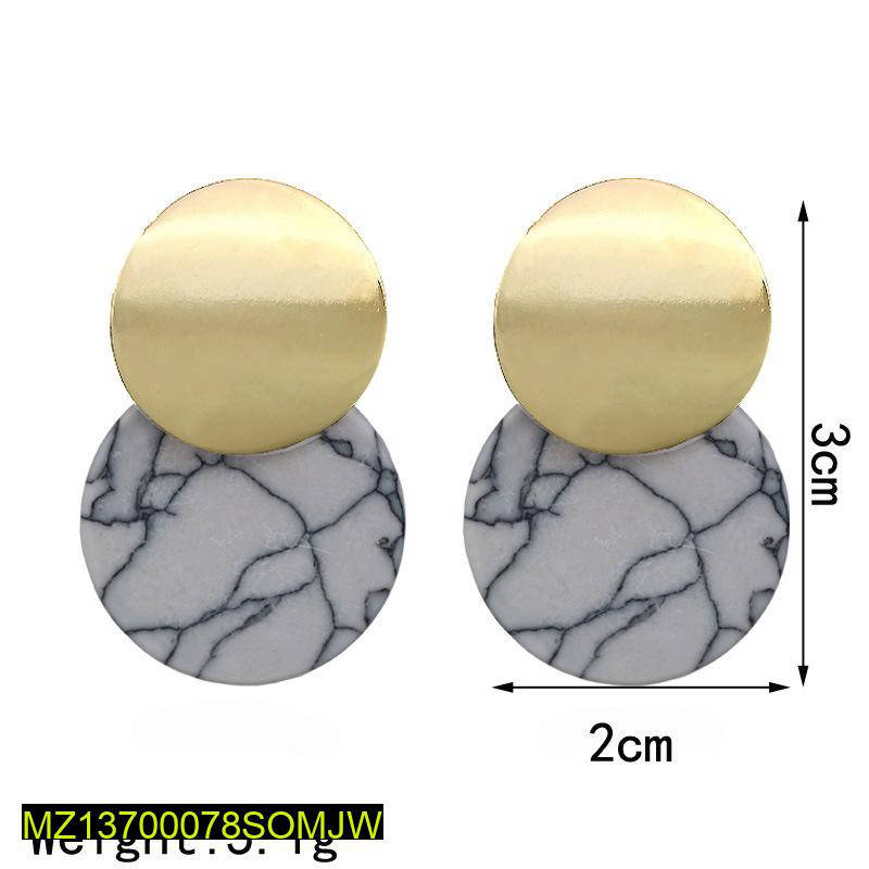 Trendy Acrylic Stones Design Earrings