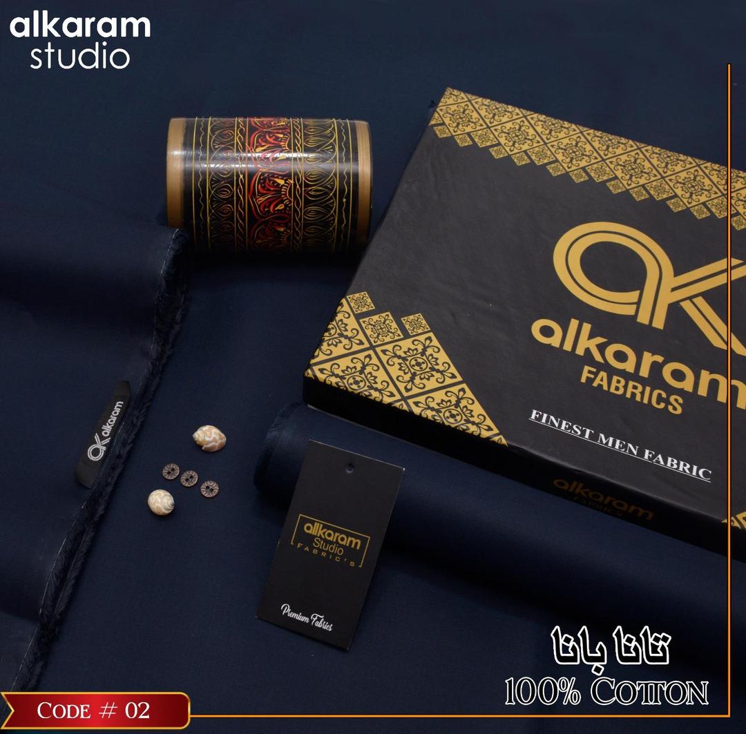 Men’s Unstitched Cotton Plain Suit