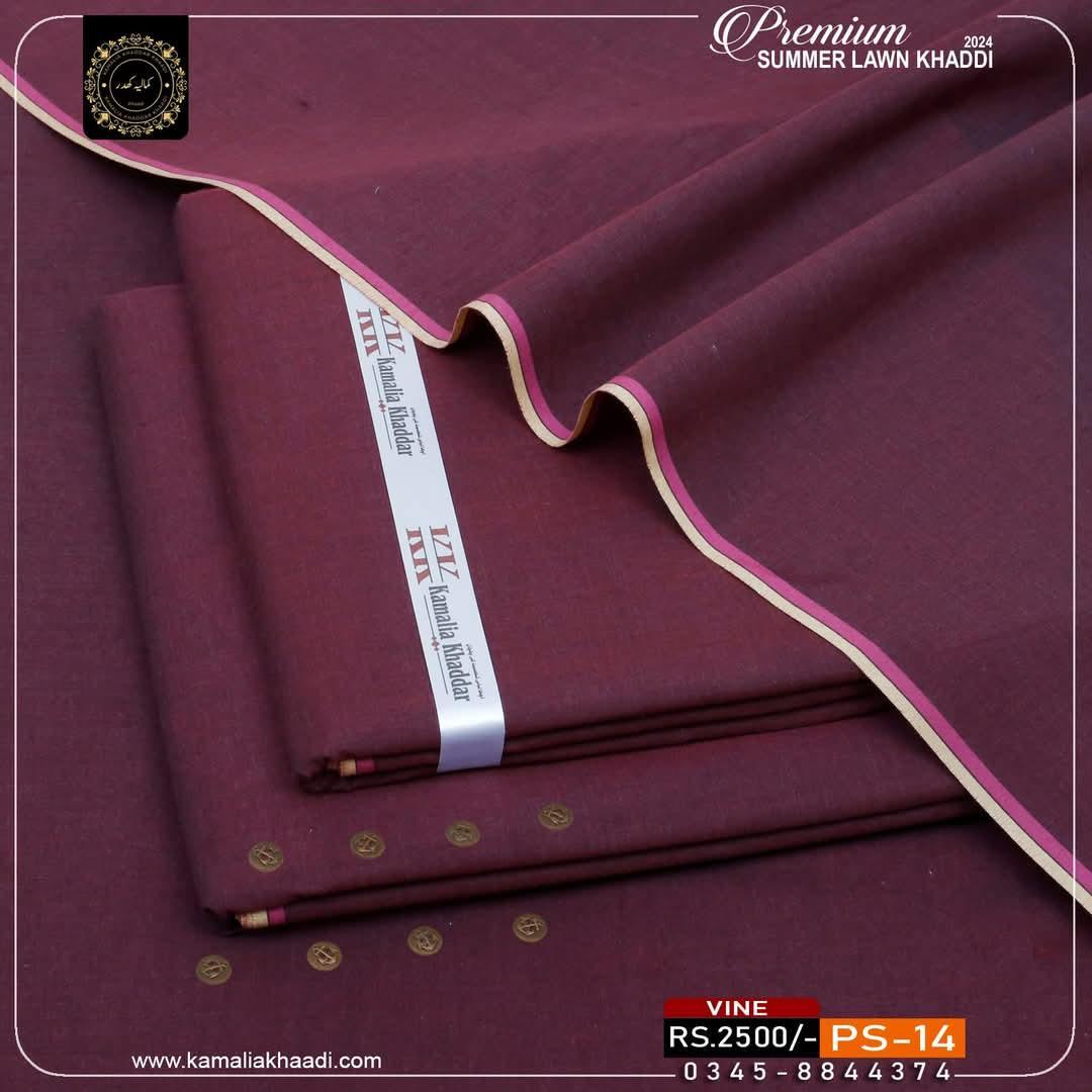 Men’s Unstitched Khaddar Plain Suit