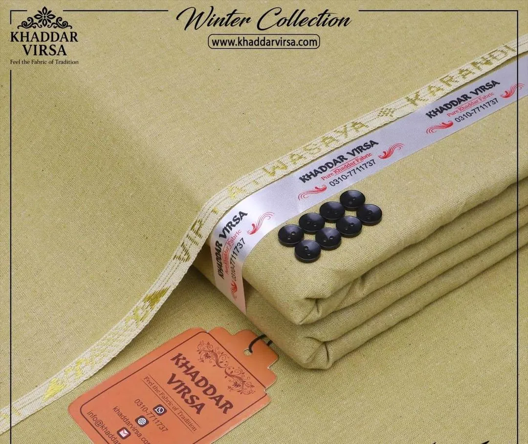 Men’s Unstitched Khaddar Plain Suit