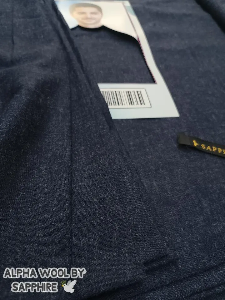 Men’s Unstitched Wool Plain Suit