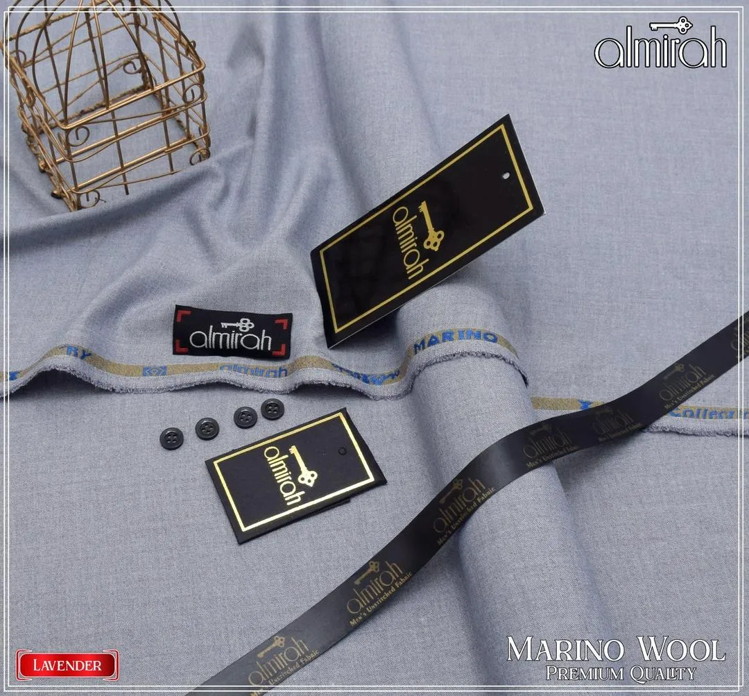 Men’s Unstitched Wool Plain Suit