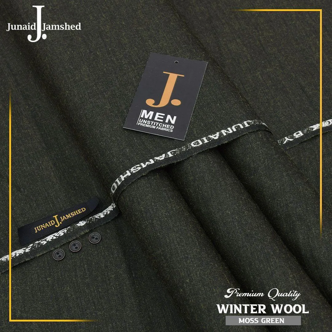 Men’s Unstitched Wool Plain Suit