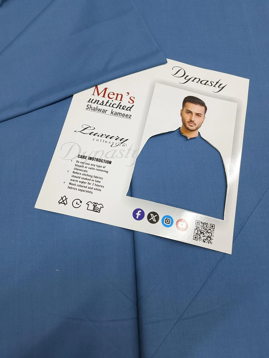 Men’s Unstitched Wash And Wear Plain Suit