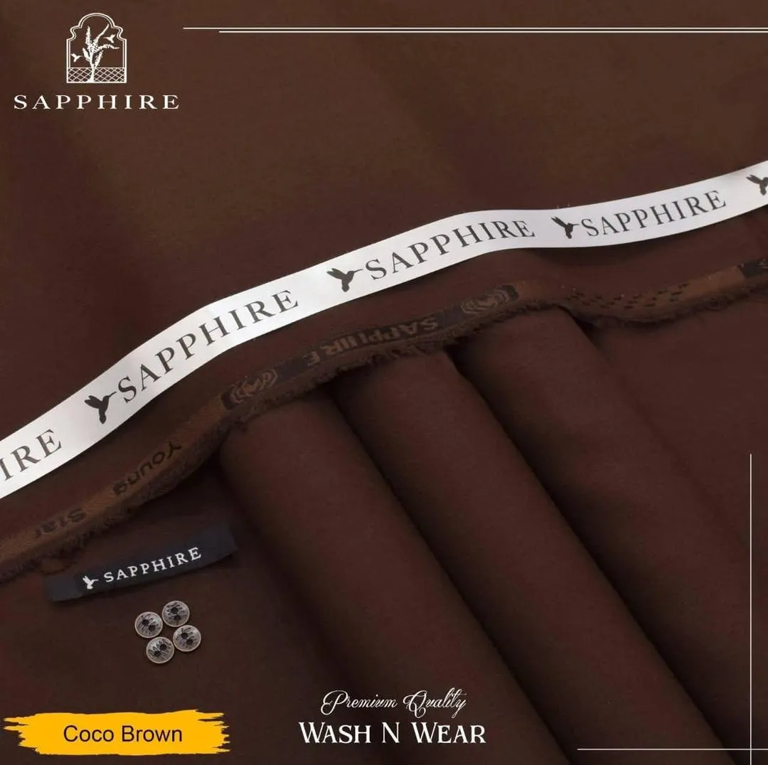 Men’s Unstitched Wash And Wear Plain Suit