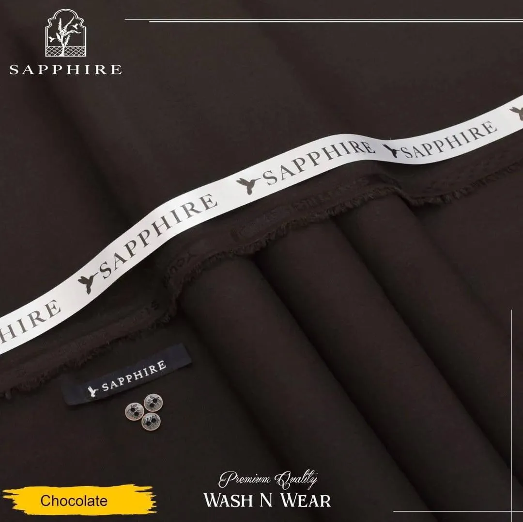 Men’s Unstitched Wash And Wear Plain Suit