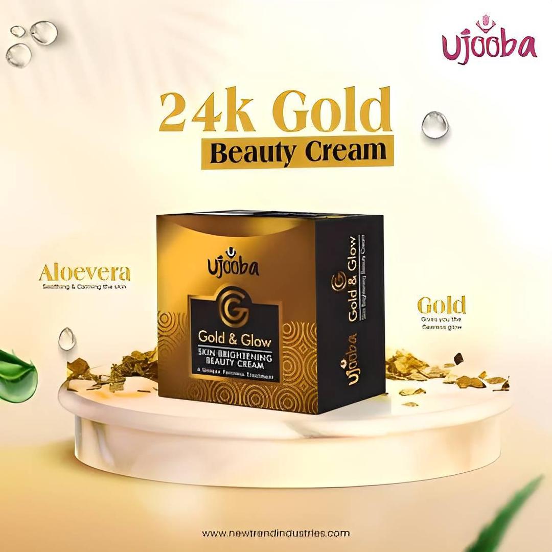 Brightening Gold & Glow Face Cream - Glowing & Whitening Formula - 1 Pcs