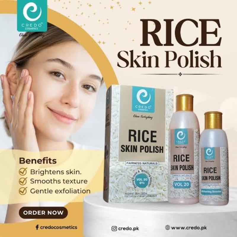 Rice Skin Polish Bottle Set