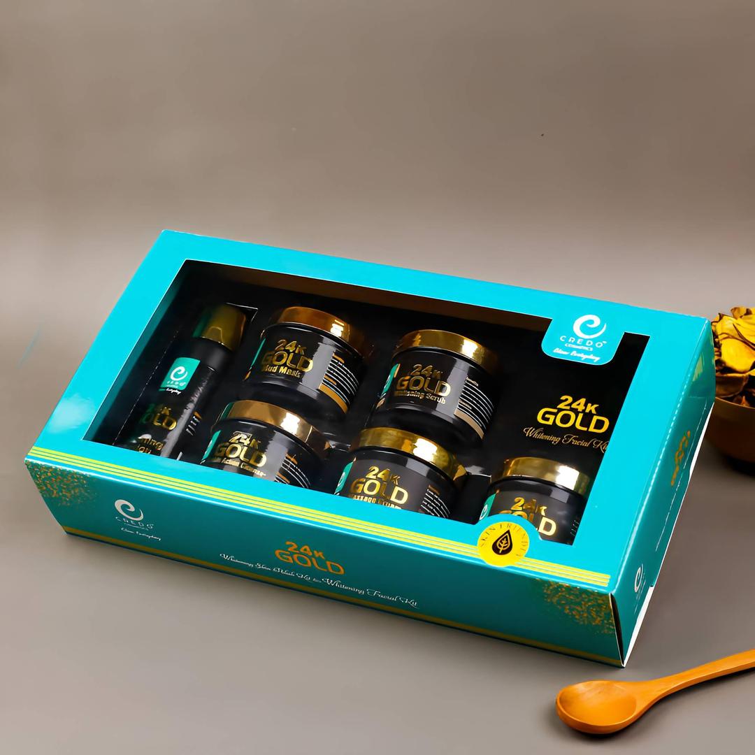 Whitening Facial Kit for All Skin Types - 6 In 1