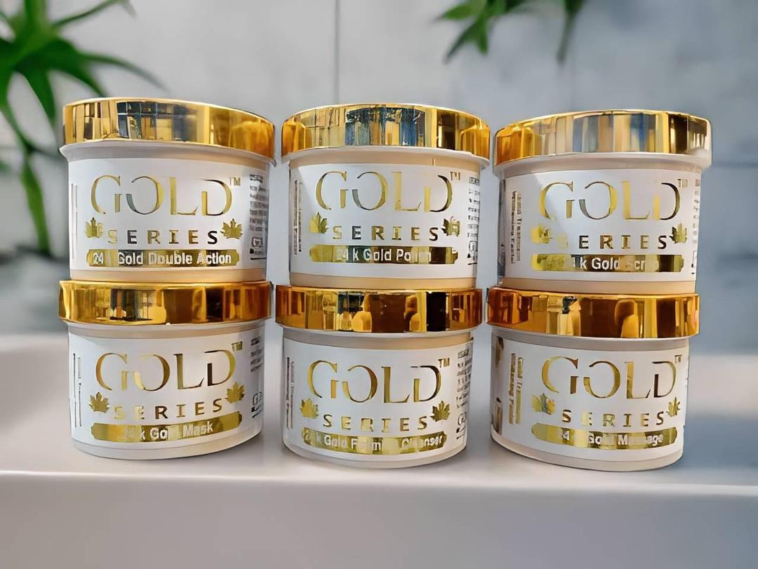 Golden Brightening Facial Kit - 6 Pcs for Whitening and Radiance