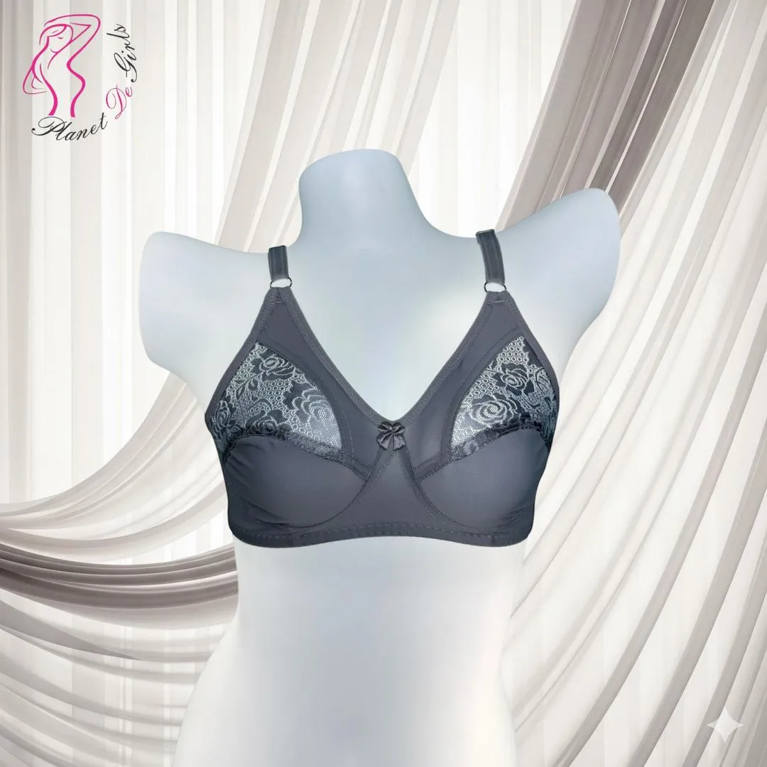 Jersey Plain Comfortable And Breathable Non-Padded Bra