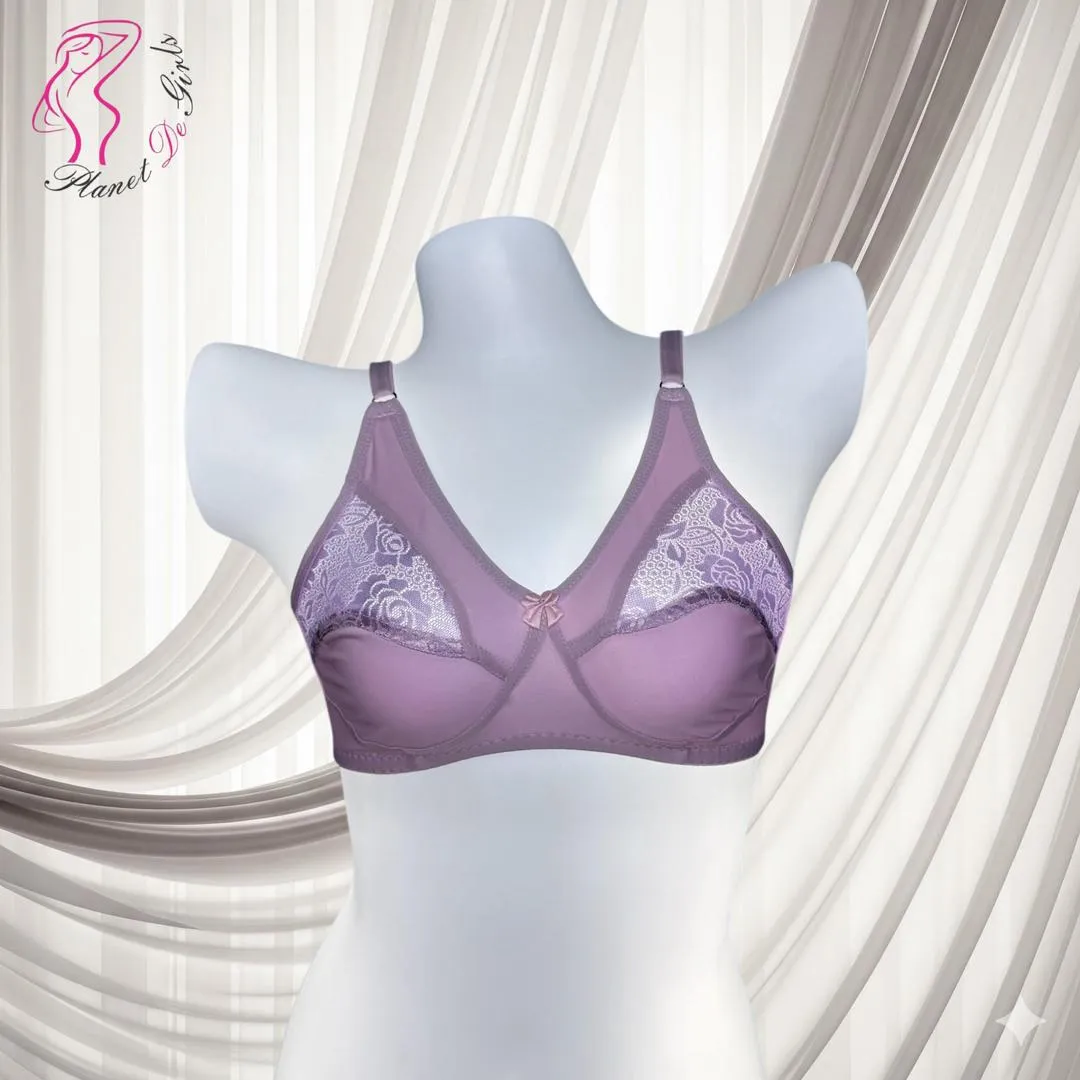 Jersey Plain Comfortable And Breathable Non-Padded Bra