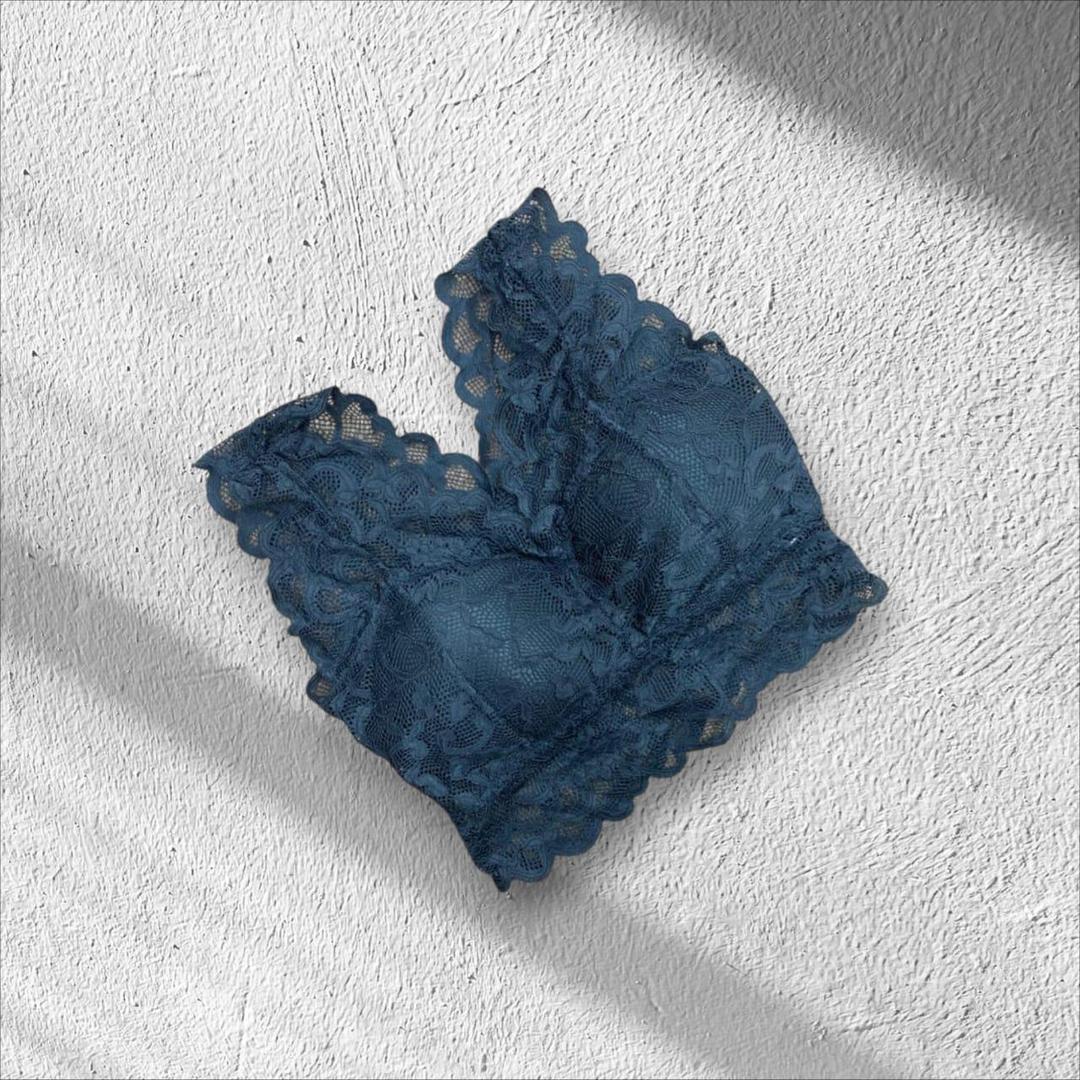 Jacquard Lace Work Pushup Padded Bra