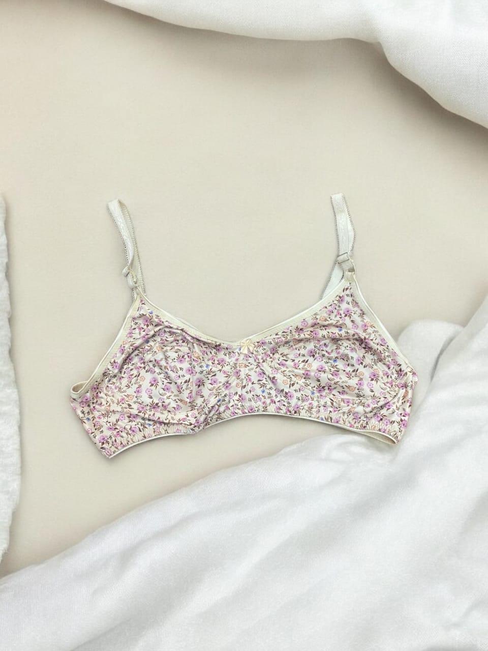 Jersey Printed Breathable Non-Padded Bra