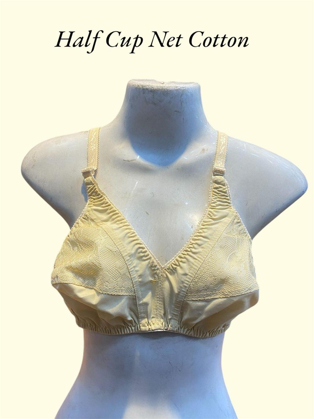 Light Weight Cotton Non-Padded Bra with Sequins - 1 Pcs