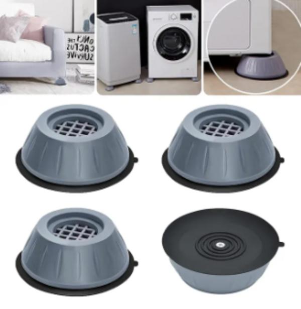 4 Pcs Durable ABS Plastic Washing Machine Stoppers - Affordable Solution for Laundry Efficiency