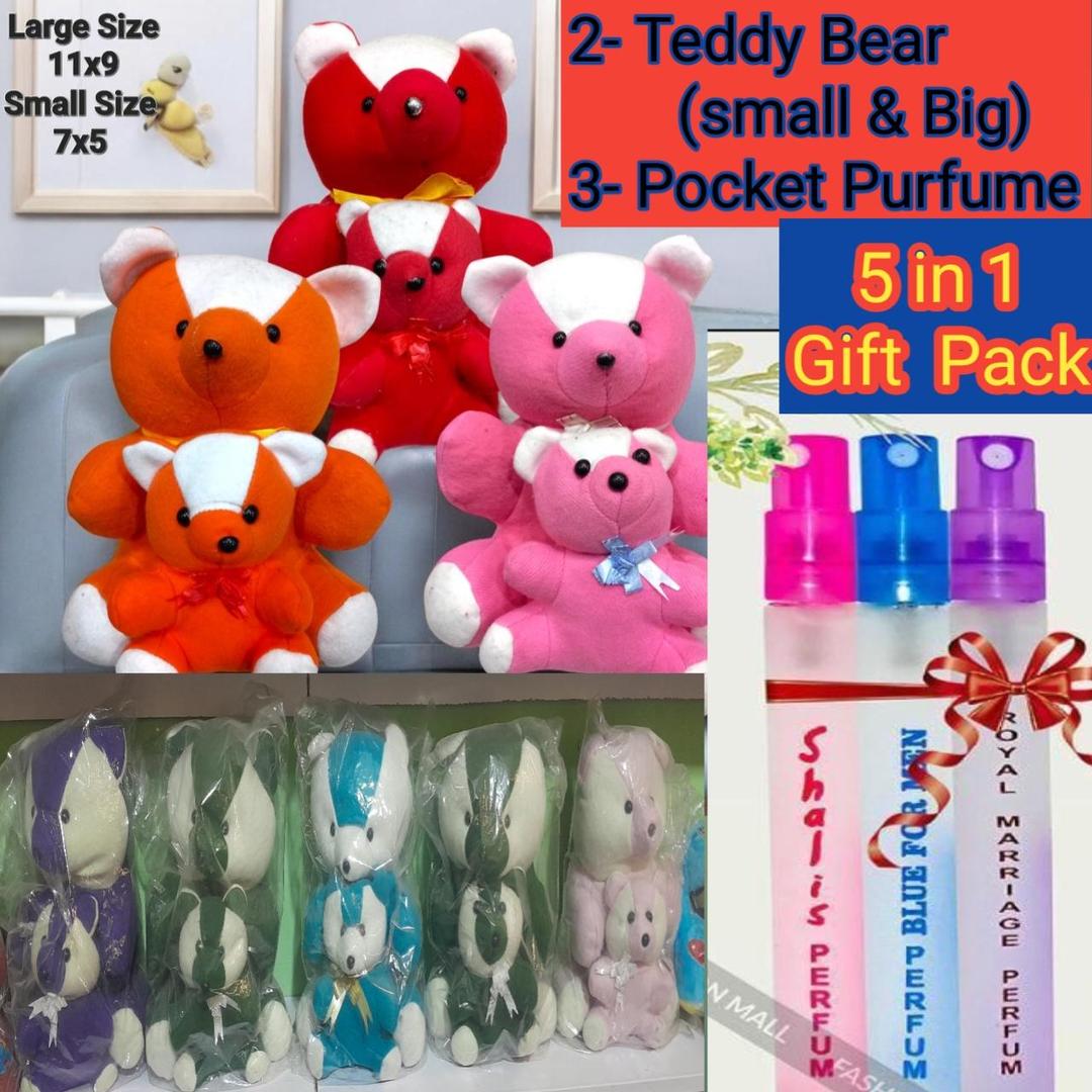 Gift Pack 2-Teddy & 3 - Purfume for your Love one