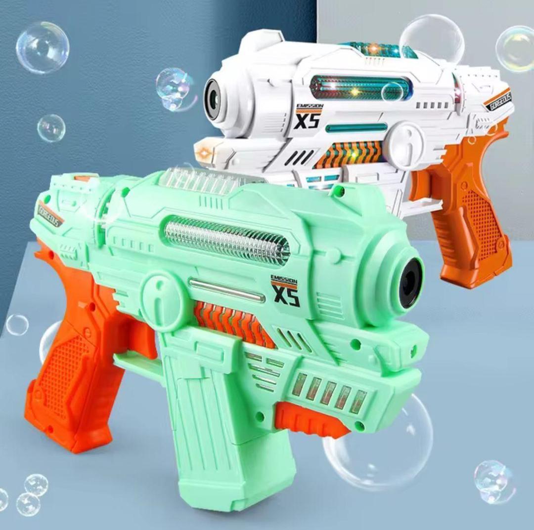 Multicolor Bubble Gun - 1 Pc Plastic Toy for Endless Fun