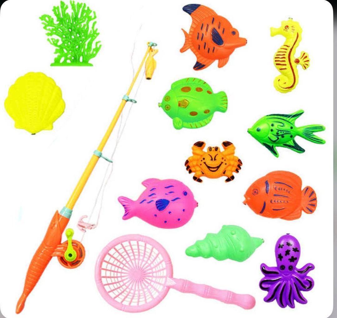 Multicolor Magentic Fishing Toy Game - 1 Pc Fun for Kids